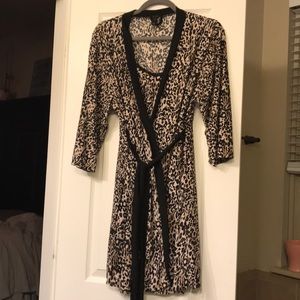 Marilyn Monroe Intimates Leopard Robe and Chemise